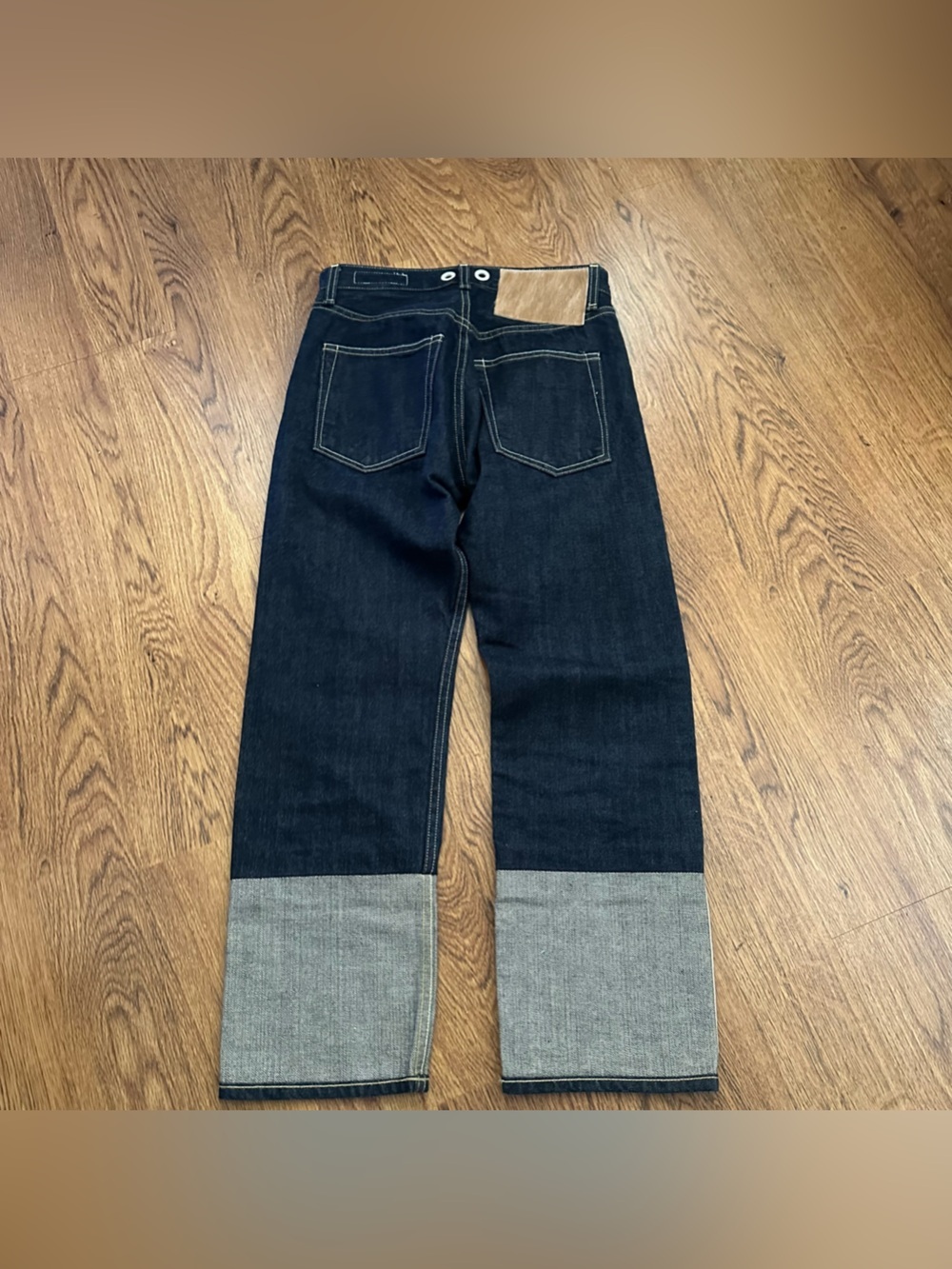 rag & bone Trompe L’oeil indigo Raw Selvedge Jeans size 24 denim blue high rise - Picture 2 of 8